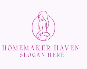 Adult Woman Model logo design