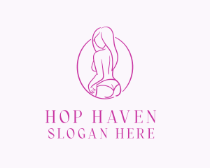 Adult Woman Model logo design