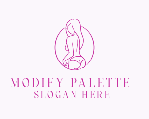 Adult Woman Model logo design