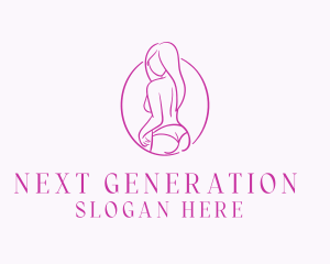 Adult Woman Model logo design