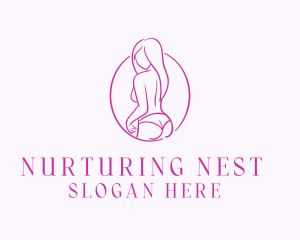 Adult Woman Model logo design