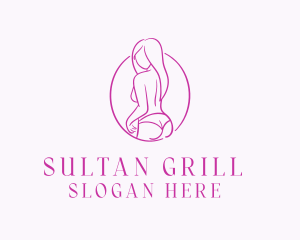 Adult Woman Model logo design