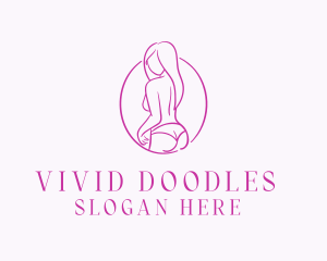 Adult Woman Model logo design