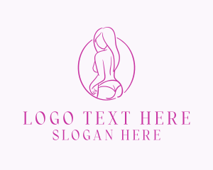 Model - Adult Woman Model logo design