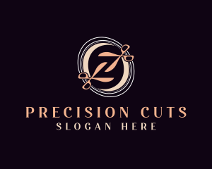 Scissors Hairdresser Salon  logo design