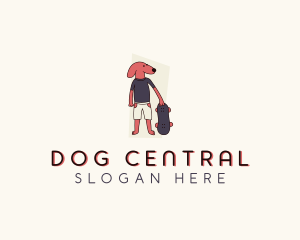 Skateboard Pet Dog  logo design