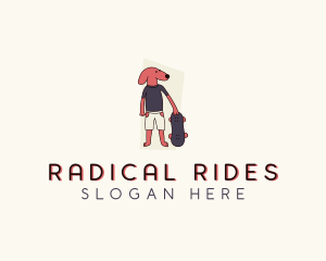 Skateboard Pet Dog  logo design