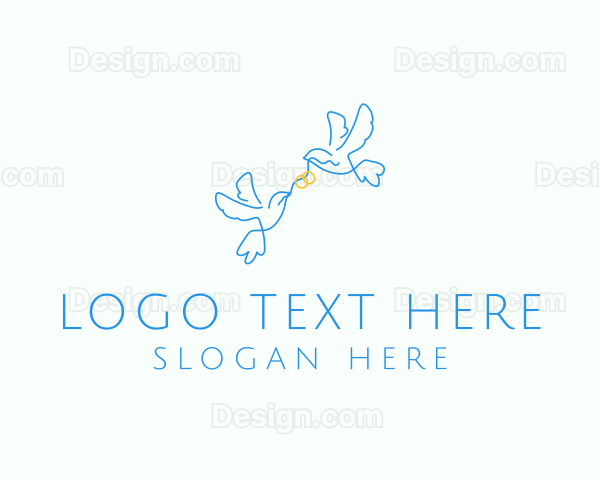 Wedding Dove Ring Logo