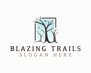 Landscaping Tree Branch logo design