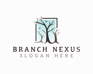 Landscaping Tree Branch logo
