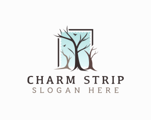 Landscaping Tree Branch logo design