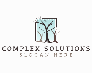 Landscaping Tree Branch logo design