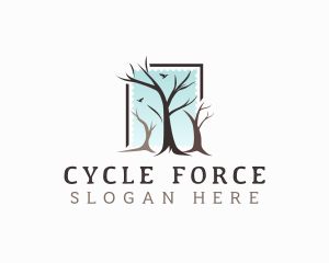 Landscaping Tree Branch logo design