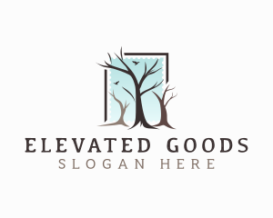 Landscaping Tree Branch logo design