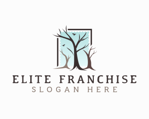 Landscaping Tree Branch logo design