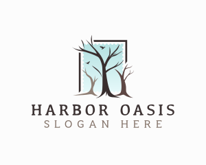 Landscaping Tree Branch logo design