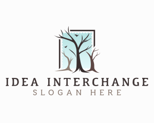 Landscaping Tree Branch logo design