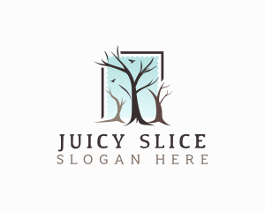 Landscaping Tree Branch logo design