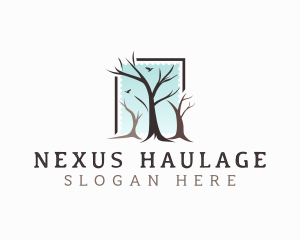 Landscaping Tree Branch logo design