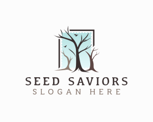 Landscaping Tree Branch logo design