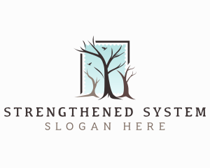 Landscaping Tree Branch logo design