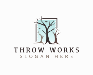 Landscaping Tree Branch logo design