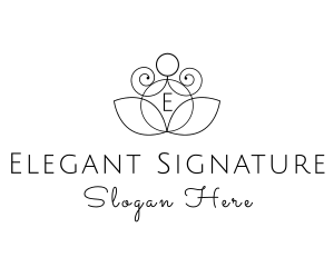 Elegant Nature Spa logo design