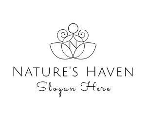 Elegant Nature Spa logo design