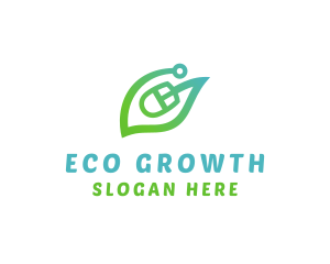 Natural Eco Mouse logo design