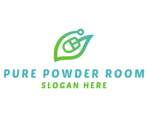 Natural Eco Mouse logo design