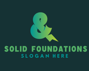 Bold Ampersand Font Logo