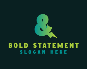 Bold Ampersand Font logo design