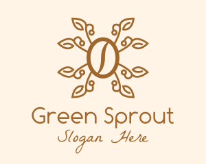 Coffee Leaf Sprout logo design