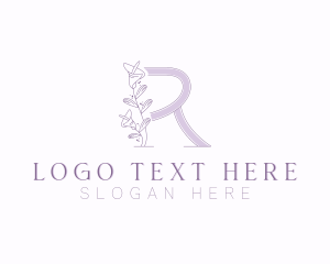 Floral Boutique Letter R logo