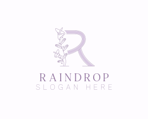 Floral Boutique Letter R logo design