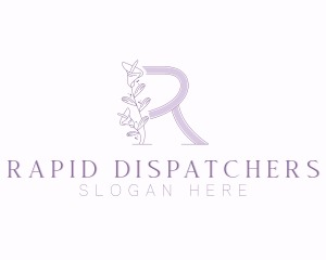 Floral Boutique Letter R logo design