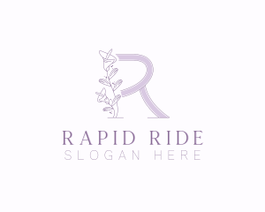 Floral Boutique Letter R logo design