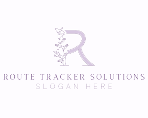 Floral Boutique Letter R logo design