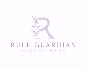 Floral Boutique Letter R logo design