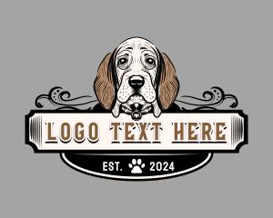 Dog Hound Pet logo