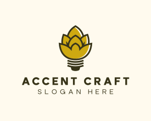 Malt Lightbulb Craft Distillery logo design