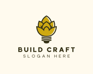 Malt Lightbulb Craft Distillery logo design