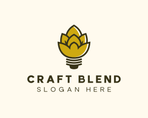 Malt Lightbulb Craft Distillery logo design