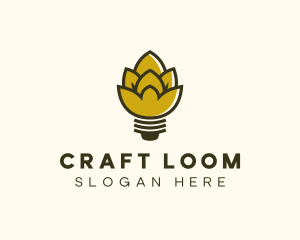 Malt Lightbulb Craft Distillery logo design