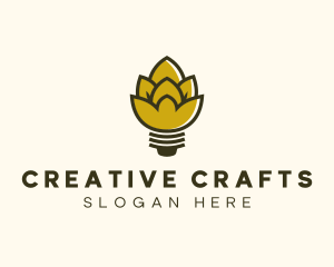 Malt Lightbulb Craft Distillery logo design