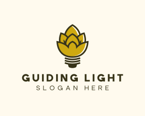 Malt Lightbulb Craft Distillery logo design