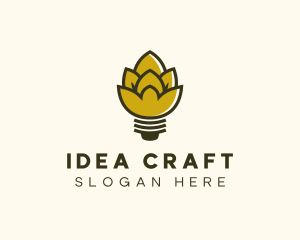 Malt Lightbulb Craft Distillery logo design