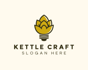 Malt Lightbulb Craft Distillery logo design