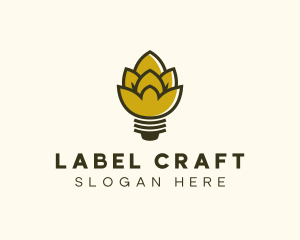 Malt Lightbulb Craft Distillery logo design