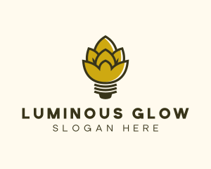 Malt Lightbulb Craft Distillery logo design